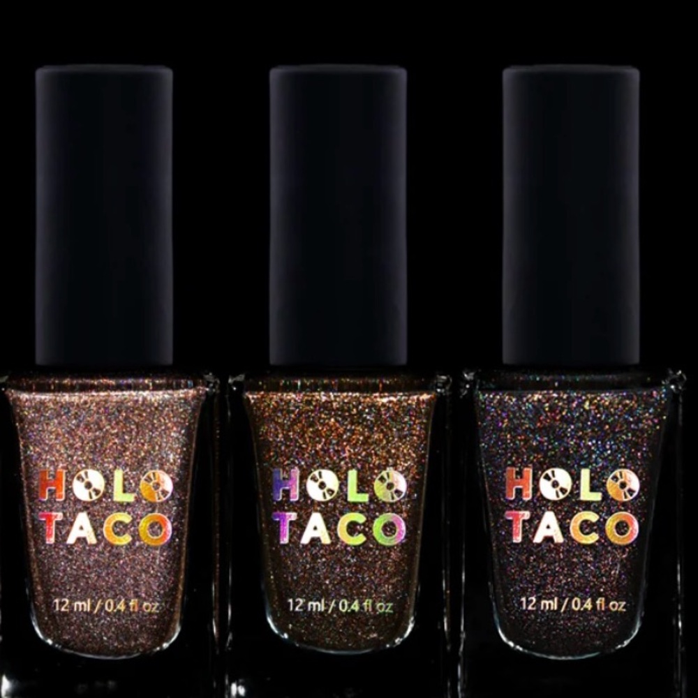 Holo Taco Bundle of Brown Glitter Nail Polish
